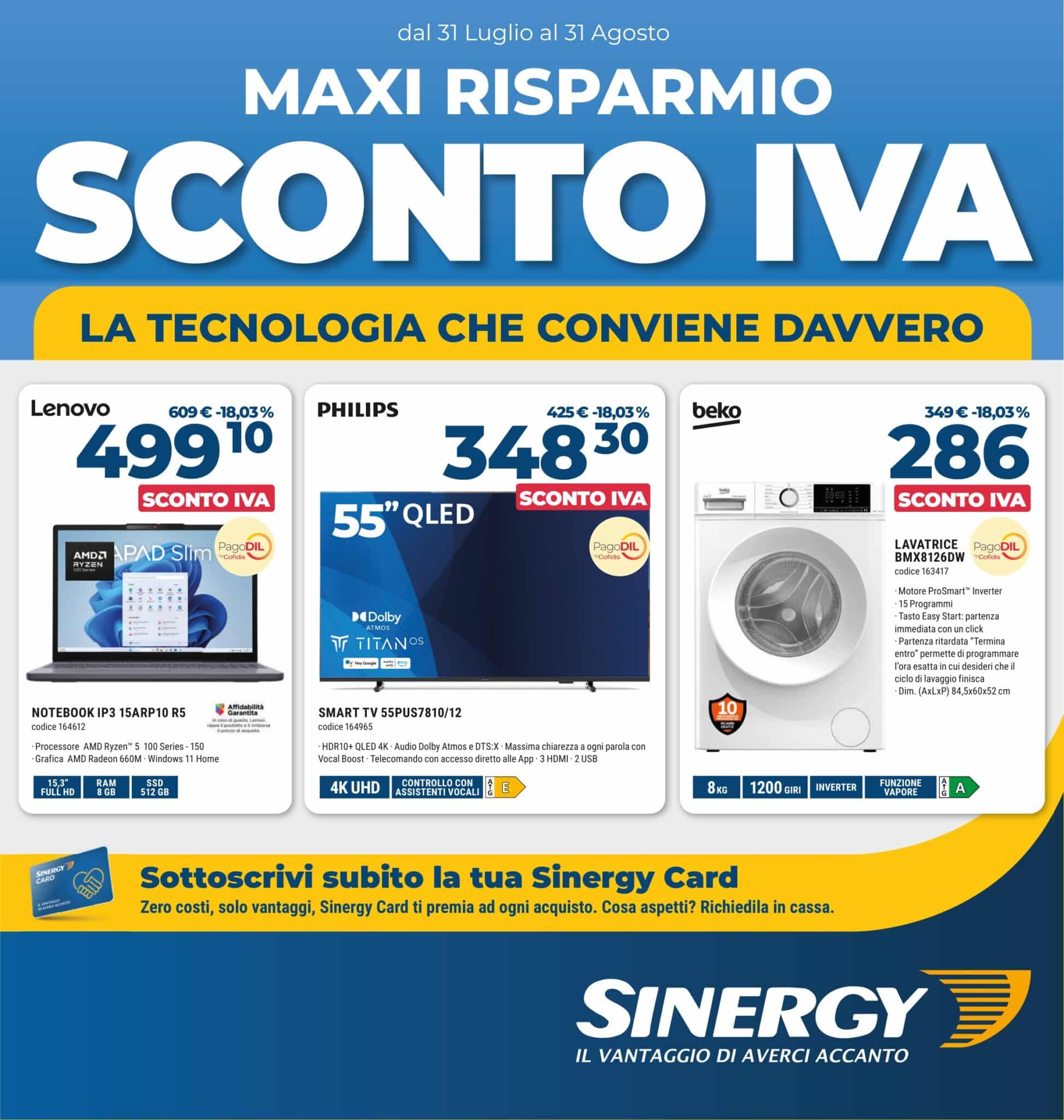 Volantino Sinergy