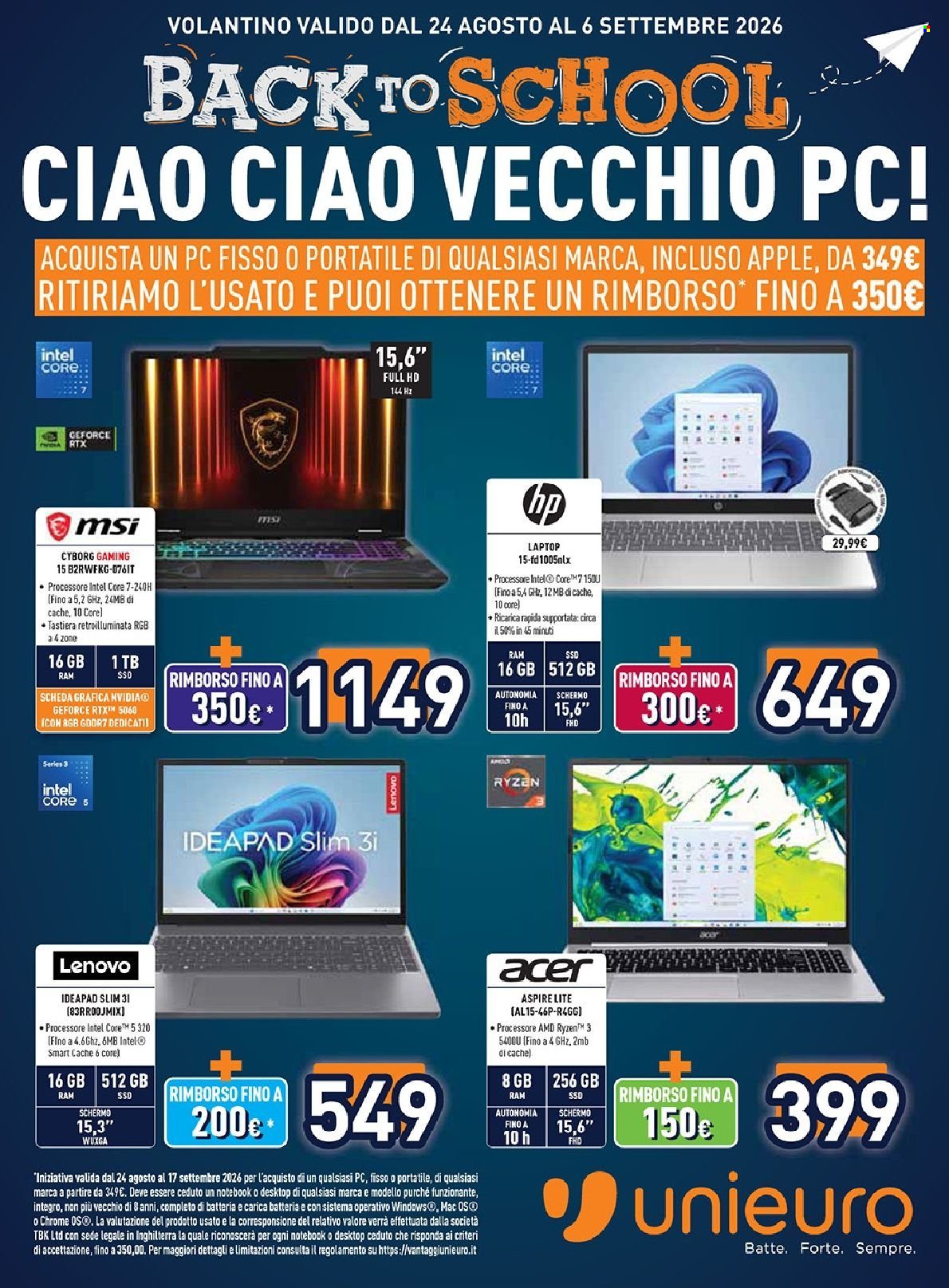 Volantino Unieuro
