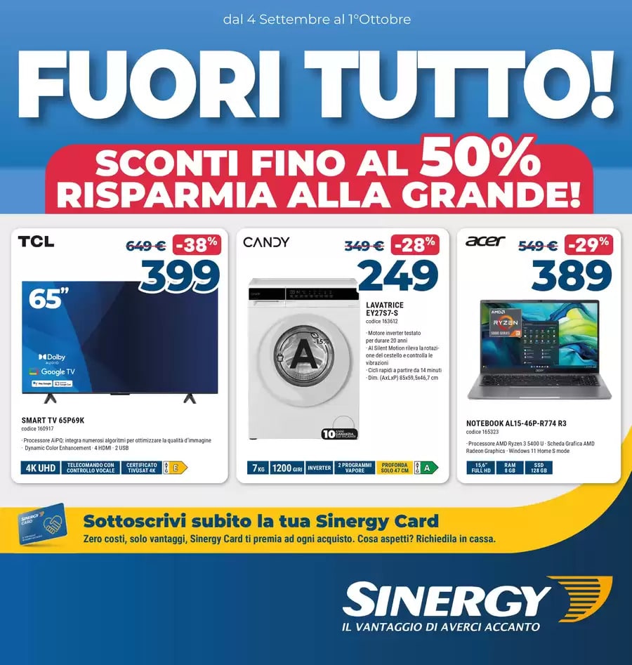 Volantino Sinergy
